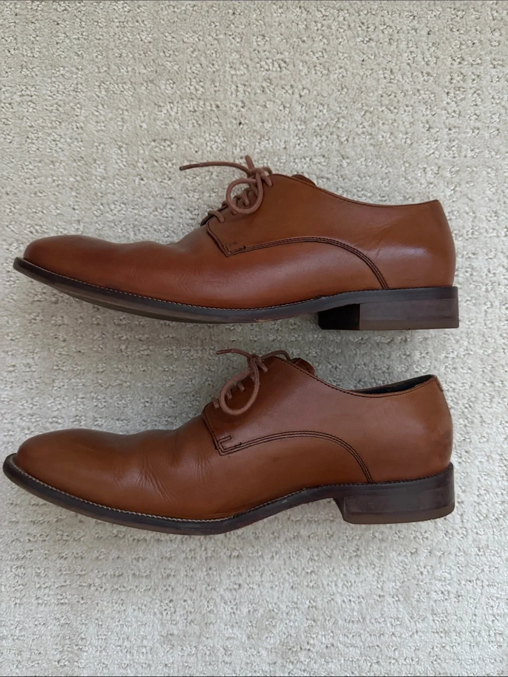 COLE HAAN- Brown Leather Derby Shoes